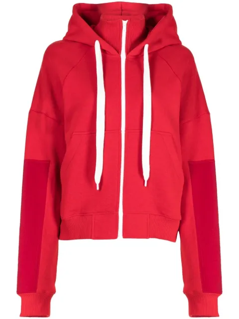 Goen.J high-neck drawstring hoodie Red GNJ22AWT19