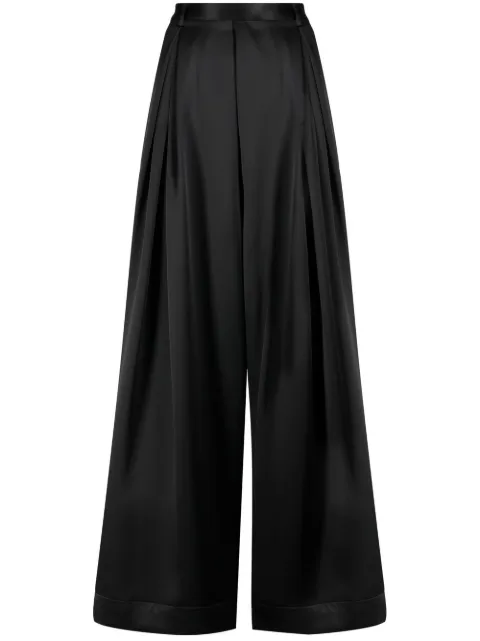 Goen.J pleated wide-leg pants Black GNJ22AWPT01