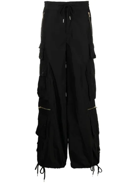 Cynthia Rowley wide-leg cargo trousers Black 22F1PT12NY