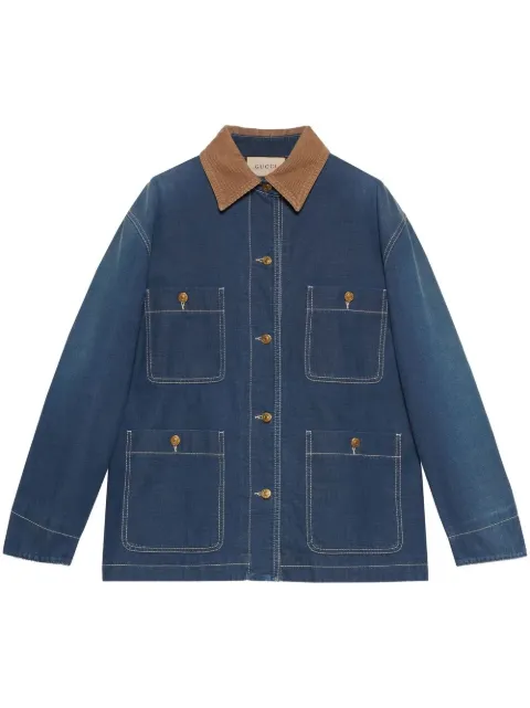 Gucci longline denim jacket Blue 708846XDB3F
