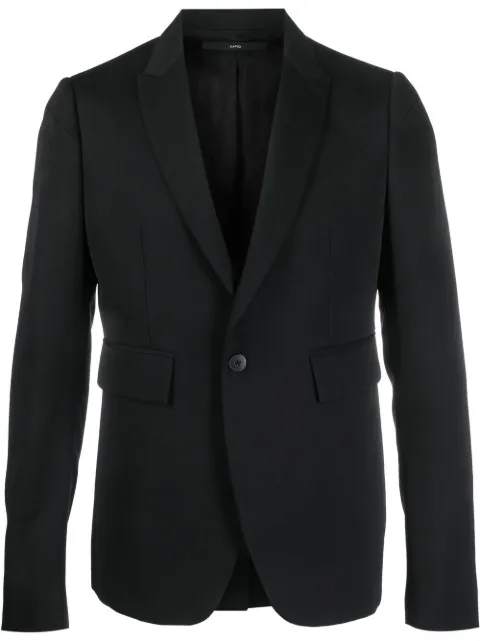 SAPIO single-breasted blazer Black N55GABARDINE