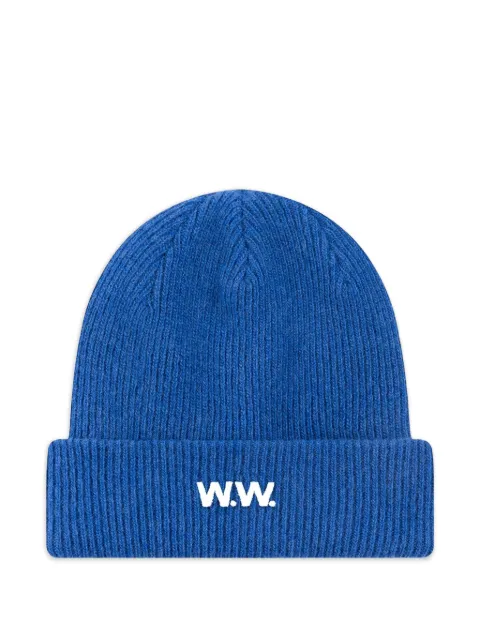 Wood Wood ribbed beanie Blue 122308119969