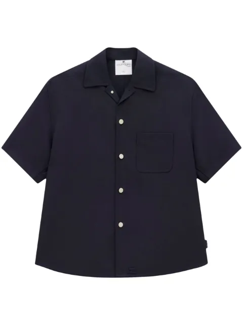 Courrèges Skater Retro Twill Shirt Blue 123CCH023PL0056