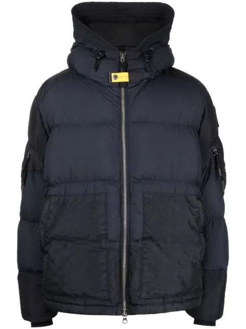 Parajumpers two-tone hooded padded jacket Black PMPUFRP02