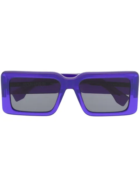 Marcelo Burlon County of Milan Eyewear Maiten rectangular-frame sunglasses Blue CERI016F22PLA0014507