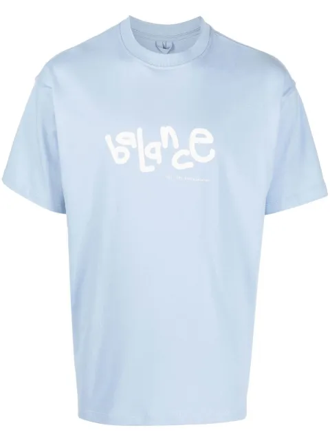 OBJECTS IV LIFE Balance graphic-print T-shirt Blue OBJ00110720