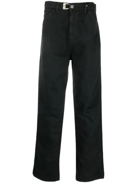 OBJECTS IV LIFE buckle-detail straight-leg jeans Grey OBJ001301020422
