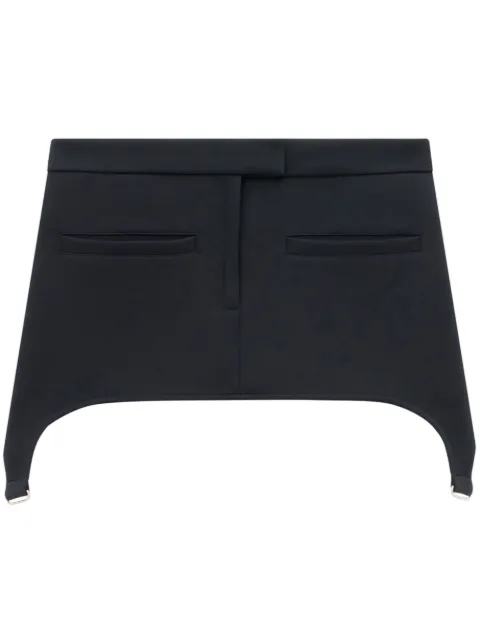 Courrèges twill suspenders mini skirt Black 123CJU078PL0007