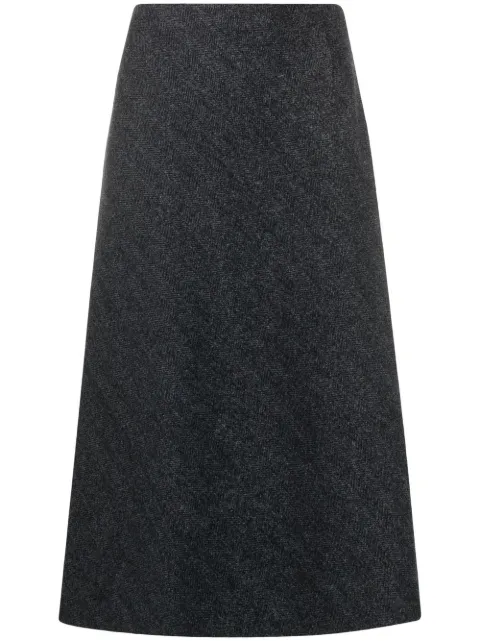 Maison Margiela herringbone A-line skirt Grey SI0MA0001S53338