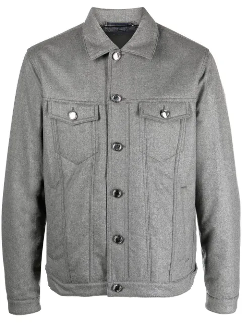 Jacob Cohën button-up padded jacket Grey UH03880A0009