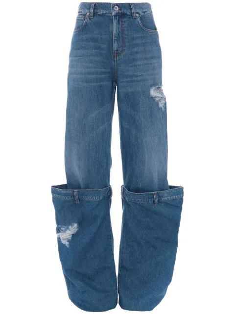 JW Anderson distressed Bucket jeans Blue DT0056PG1164804