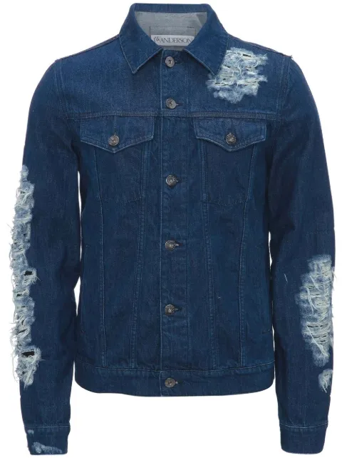 JW Anderson distressed -effect denim jacket Blue DJ0015PG1164738