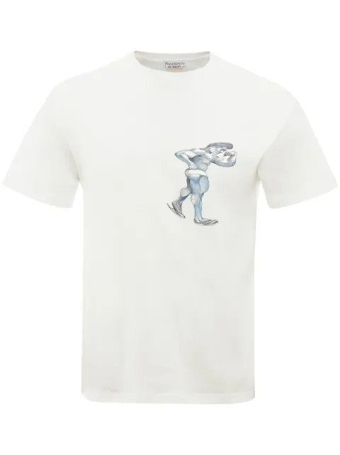 JW Anderson graphic-print short-sleeved T-shirt White JT0131PG0772