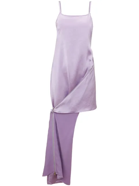 JW Anderson crease-effect ankle-length dress Purple DR0328PG1116730