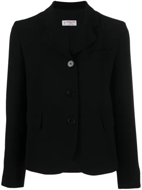 Alberto Biani single-breasted blazer Black II801AC0030