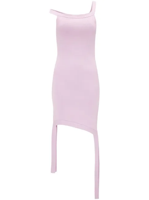 JW Anderson deconstructed knitted mini dress Purple KW0814YN0213730