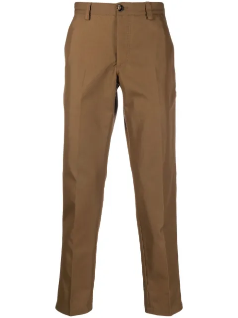 PT Torino mid-rise tapered-leg trousers Brown CORSRWBL0REWBP57