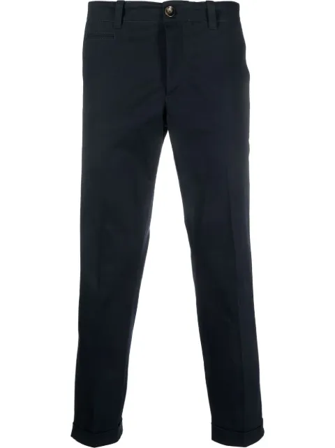 PT Torino buckle-detail tailored trousers Blue CORSRPBC0REWNU34