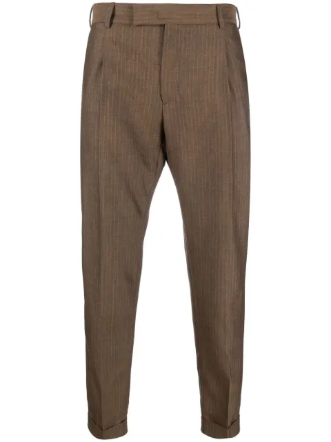 PT Torino cropped tailored trousers Brown CORFZAZ40FWDMA07