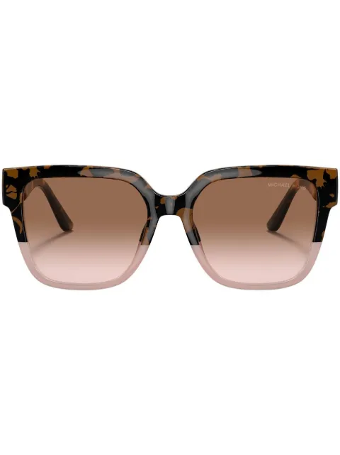 Michael Kors Karlie tortoise-shell oversized sunglasses Green 0MK2170U