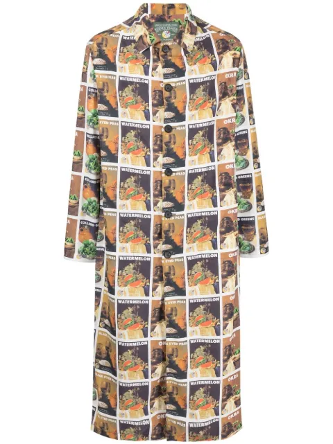 Denim Tears graphic-print long-length shirt Multicolour SHF02C101