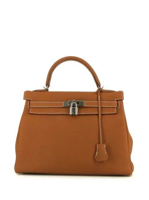 Hermès Pre-Owned 2021 Kelly 32 handbag Gold 391677