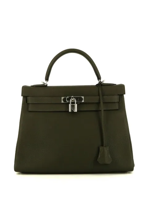 Hermès Pre-Owned 2021 Kelly 32 bag Green 391785