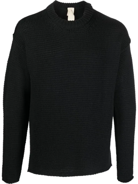Ten C crew-neck knitted jumper Black 22CTCUM01181006450