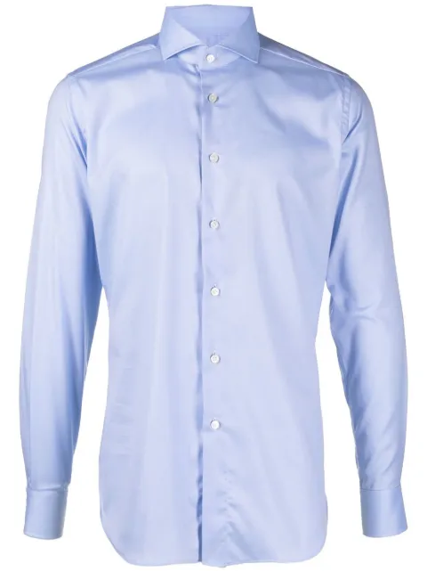 Dell'oglio long-sleeve cotton shirt Blue WF520ML11393