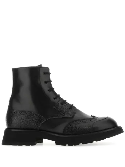 Alexander McQueen Punk Worker lace-up boots Black 727824WHSWL