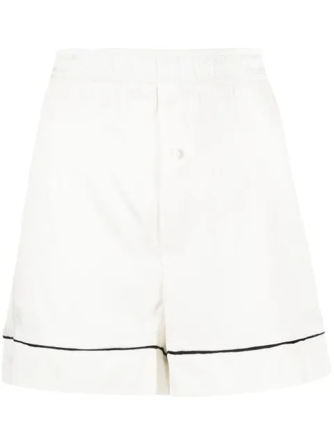 Low Classic stretch-silk lounge shorts White PT09WH
