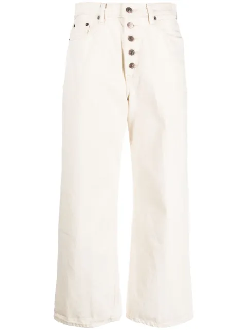 Polo Ralph Lauren cropped wide-leg trousers Neutrals 211890857001