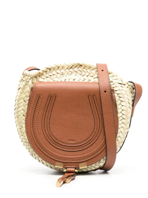 Chloé Marcie woven leather shoulder bag Neutrals CHC23SS736I3225M