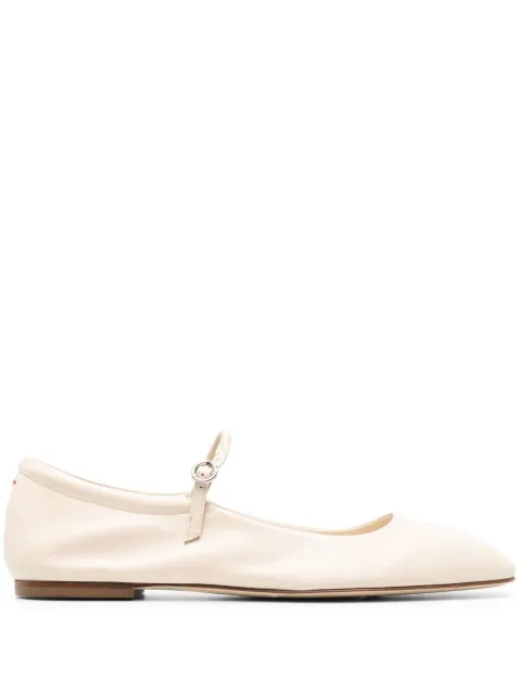 Aeyde Maryjane leather ballerina shoes Neutrals A11FLRAZS8MFL0122100007