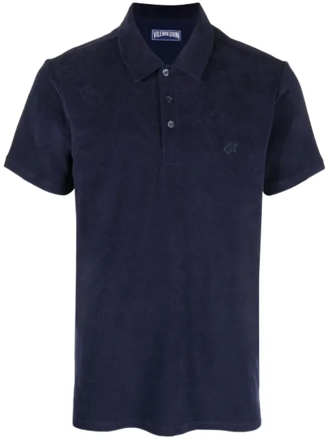 Vilebrequin Phoenix terry short-sleeved polo shirt Blue PHEC3Q00