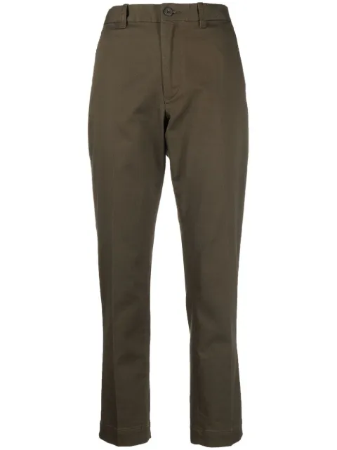 Polo Ralph Lauren high-waisted slim-fit trousers Green 211890343001