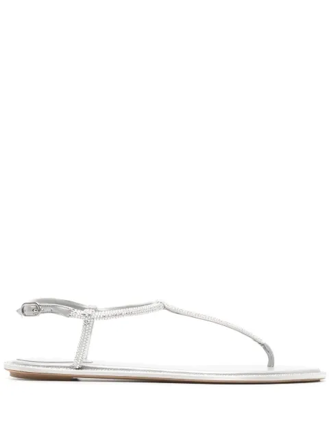 René Caovilla crystal-embellished sandals Grey C11574010R001V104