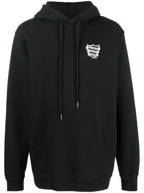 Htc Los Angeles logo-print cotton hoodie Black 22WHTMG003