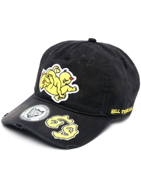 Htc Los Angeles patch-detail cotton cap Black HTCA007