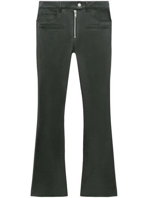 Courrèges corolle vinyl trousers Black 123CPA114VY0014