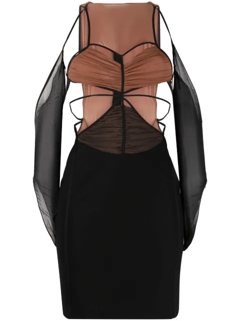 Nensi Dojaka cut-out mini dress Black NDAW22DR072B