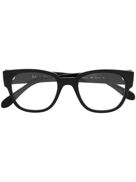 Ray-Ban RB7210 logo-plaque glasses Black RB7210