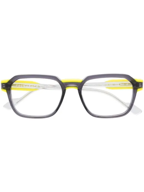 Face À Face colour-block glasses Grey HAVANE2