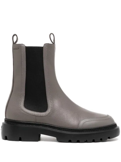 Bally Ginny leather Chelsea ankle boots Grey WB0005VT029