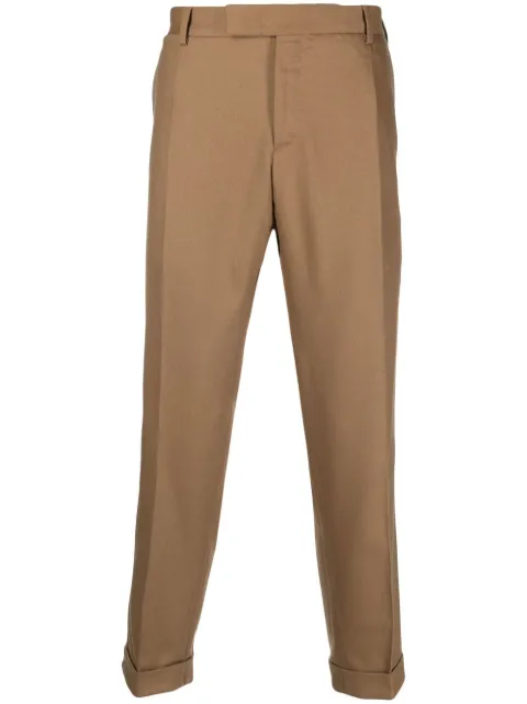 PT Torino cropped tailored trousers Neutrals CORFZAZ40FWDCM14