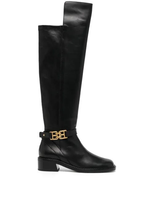 Bally Eloire leather long boots Black WB3504CP009