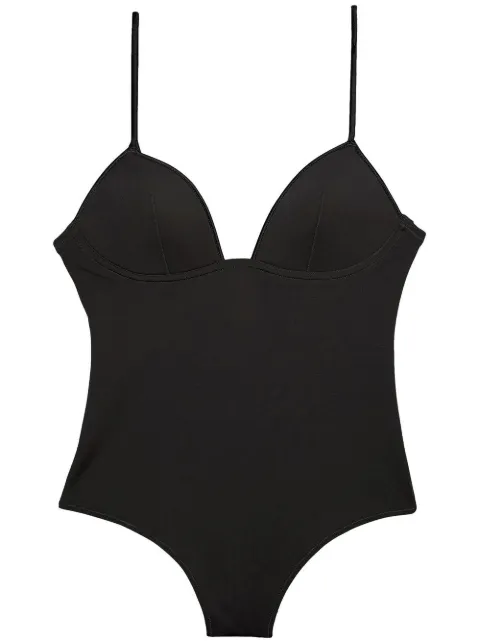 Fleur Du Mal cupped nonwire bodysuit Black BS03690100