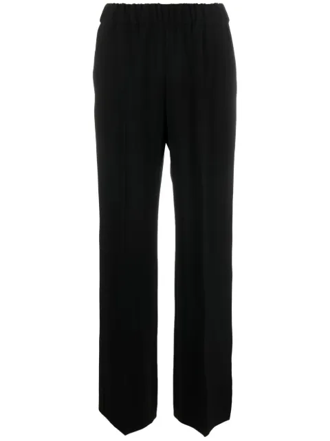 Alberto Biani elasticated waist straight-leg trousers Black CC872AC0030