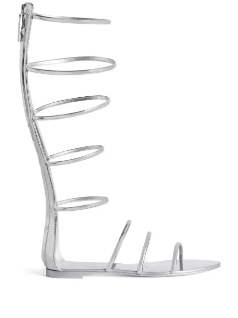 Giuseppe Zanotti Super Intrigo gladiator sandals Silver E300032003