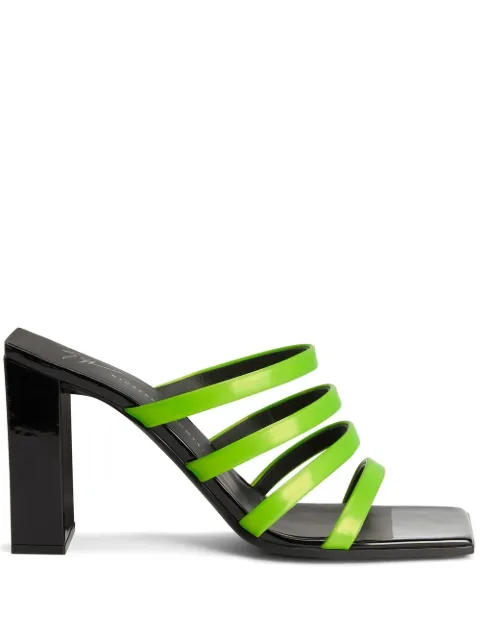 Giuseppe Zanotti 85mm block-heel strappy sandals Green E300024002